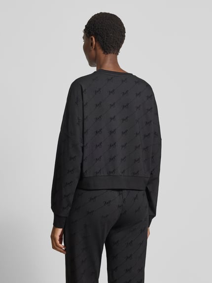 HUGO Oversized Sweatshirt aus Baumwoll-Mix Modell 'LOKKY' Black 5