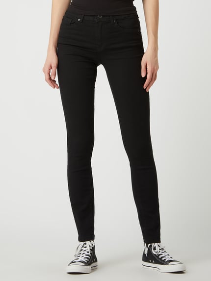 VERO MODA Skinny Jeans mit Stretch-Anteil Modell 'Tanya' Black 4