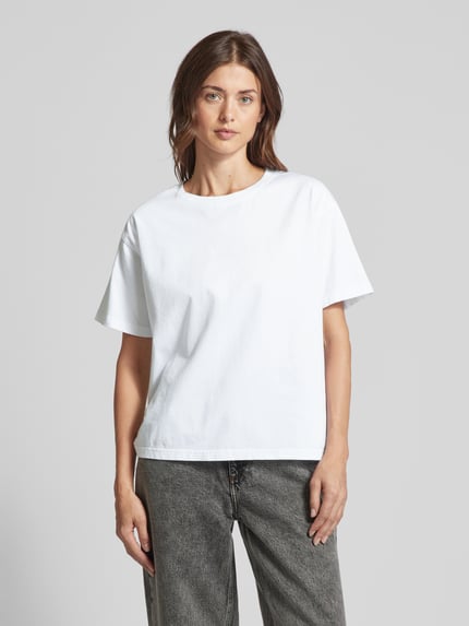 American Vintage T-Shirt mit Rollkragen Modell 'FIZVALLEY' Weiss 4