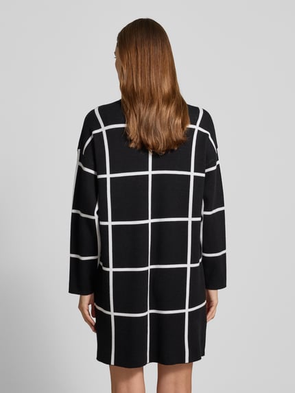 Apricot Mini-jurk met opstaande kraag Zwart - 5
