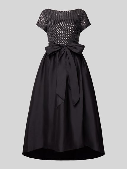 Adrianna Papell Midikleid mit Zierschleife Black 2