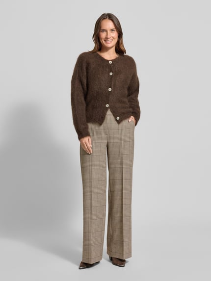 SEDUCTIVE Broek met persplooien, model 'SHILOH' Beige - 1