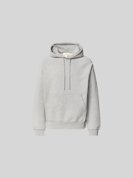 Closed Bluza z kapturem z kieszenią kangurka Jasnoszary melanż 2