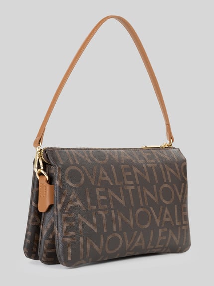 Valentino Bags Umhängetasche mit Logo-Print Modell 'REGINA' Mittelbraun 2