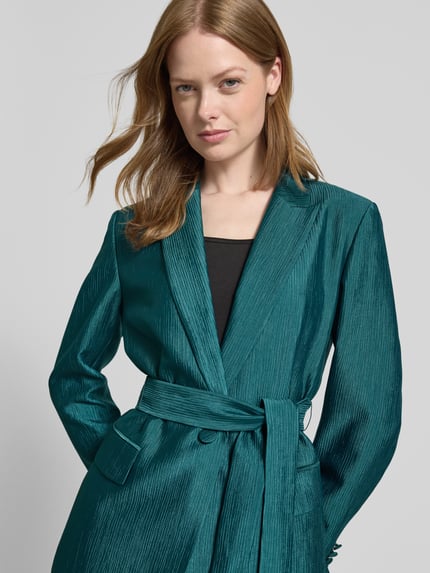 Christian Berg Cocktail Blazer mit Strukturmuster Dunkelgruen Melange 3