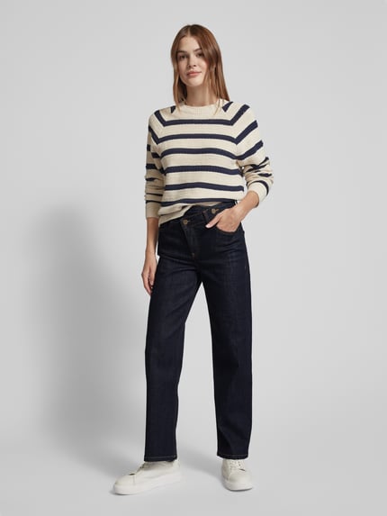 Goldgarn Cross fit jeans in 5-pocketmodel Donkerblauw - 1