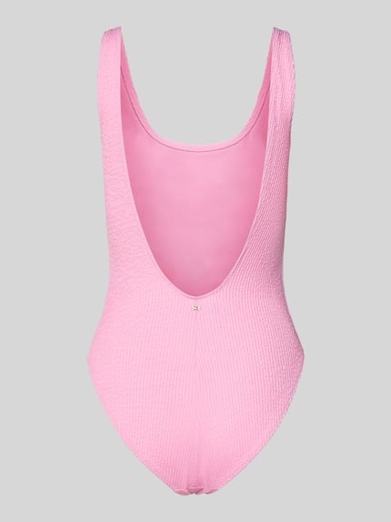 Tommy Hilfiger Badpak met gestikt logo Roze - 5