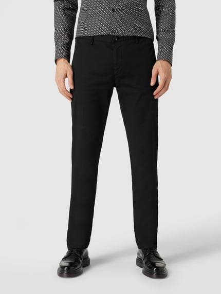 BOSS Slim Fit Chino mit Stretch-Anteil Modell 'Rice' Black 4