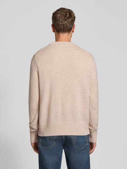 Selected Pullover aus Kaschmir mit Rippabschlüssen Offwhite 5