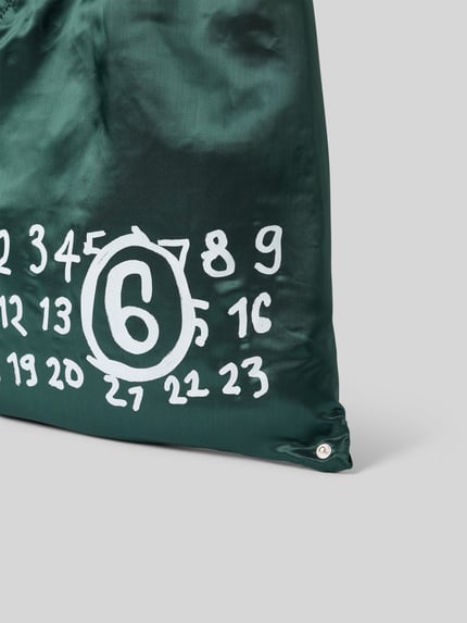 MM6 Maison Margiela Handtas in labelprint Groen - 3