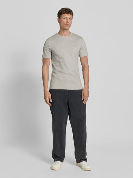 BOSS Orange Regular fit T-shirt van puur katoen model 'TALES' Zand - 1