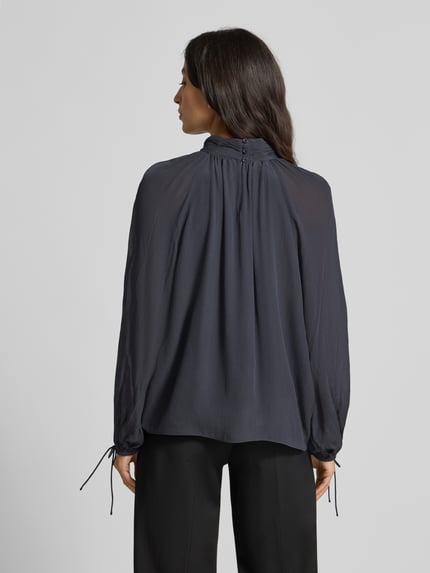 HERZENS Blousenshirt met opstaande kraag Antraciet - 5