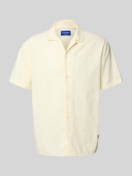 JACK & JONES Koszula casualowa o kroju regular fit model ‘EMBROIDERY PATTERN’ Złamany biały 2