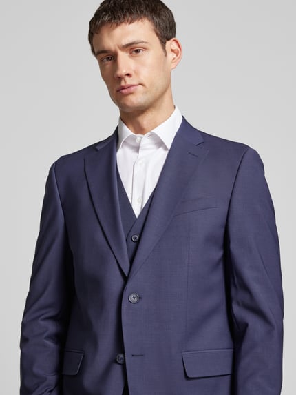 Pierre Cardin Colbert met borstpaspelzak model 'Grant' Blauw - 3