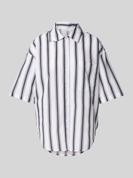 Christian Berg Woman Pyjamabovendeel met borstzak Wit - 1