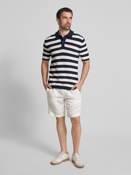 ROY ROBSON Slim Fit Poloshirt mit Label-Detail Weiss 1