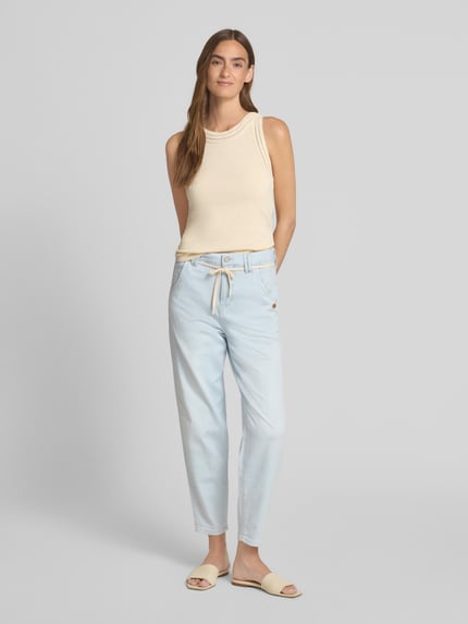 GANG Balloon Fit Jeans im 5-Pocket-Design Modell 'Via' Hellblau 1