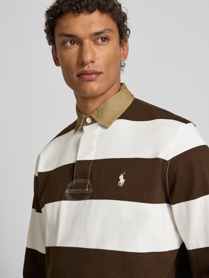 Polo Ralph Lauren Sweatshirt mit Label-Stitching Mittelbraun 3