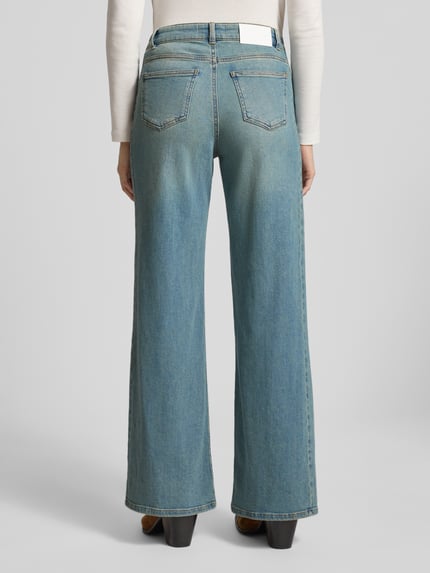 OPUS PANTS Wide fit jeans in used-look, model 'Melly cooles' Lichtblauw - 5