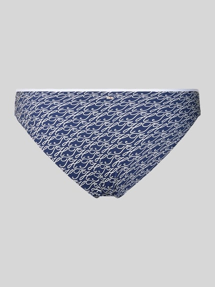 Tommy Hilfiger Bikini Slip mit Logo Print Dunkelblau 5