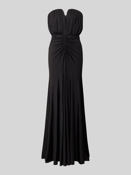 Self-Portrait Abendkleid mit geraffter Taille Black 2