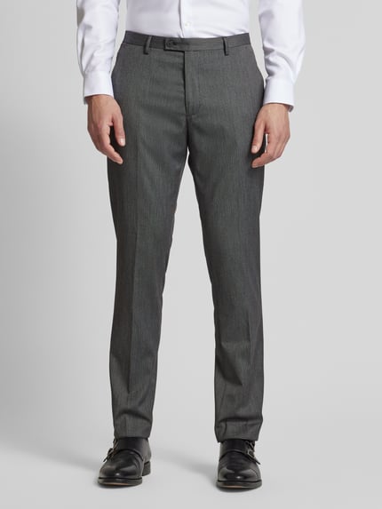 MCNEAL Super Slim Fit Anzughose mit Bügelfalten Anthrazit 4