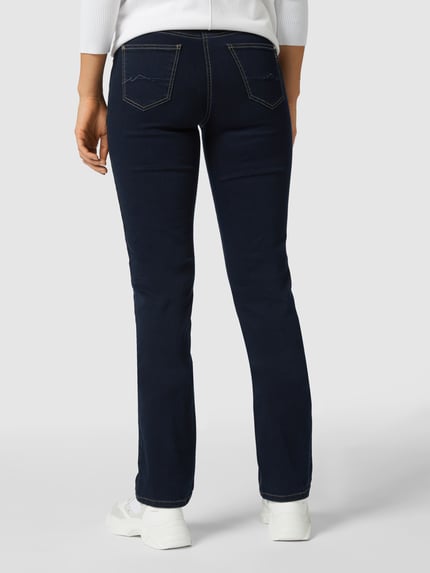 MAC Straight-Fit Jeans mit Stretch-Anteil Modell 'MELANIE' Marine 5