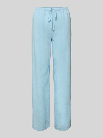 straight fit broek van viscosemix model 'Daria' Shop The Look MANNEQUINE