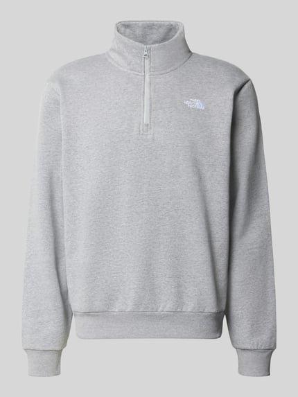 Produktfoto, Regular Fit Sweatshirt mit Troyer Modell "EVOLUTION" van The North Face, katoenmix, elastische boordjes, logostitching, heren