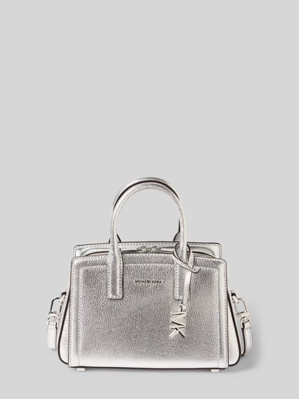 MICHAEL Michael Kors Umhängetasche mit Logo-Detail Modell 'LAILA XS' Silber 2
