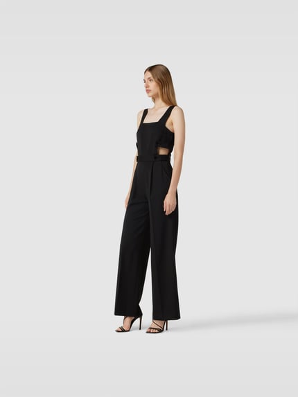 ba&sh Jumpsuit mit Zierknöpfen Black 1