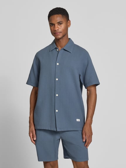 Marc O'Polo DENIM Regular Fit Freizeithemd aus reiner Baumwolle Rauchblau 4