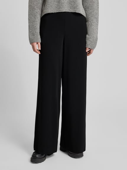 MAC Wide Fit Stoffhose mit teilelastischem Bund Modell 'Coraline' BLACK 4
