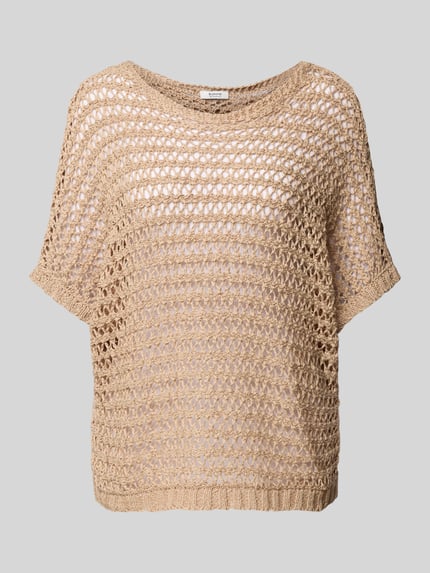 b.young Strickpullover mit Fledermausärmeln Modell 'MARAX' Sand 2