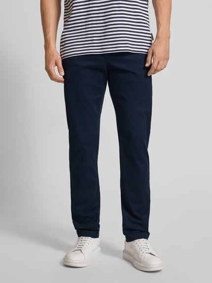 Tommy Hilfiger Spodnie o kroju relaxed fit z mieszanki bawełny Granatowy 4