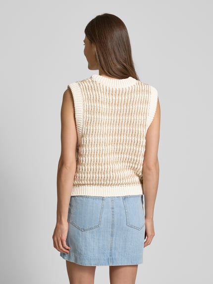 ba&sh Stricktop mit Woll-Anteil Modell 'MYLAN' Ecru 5