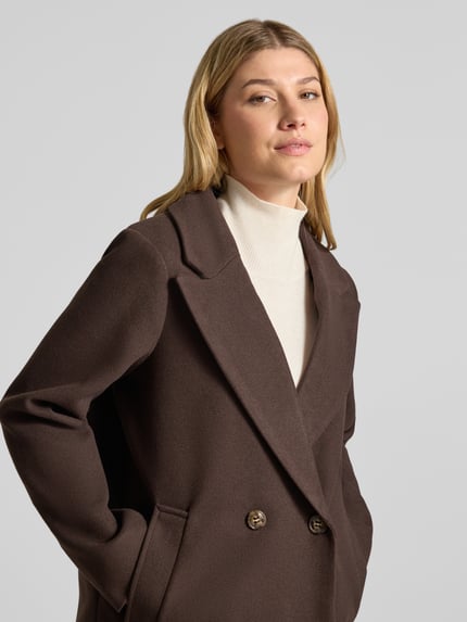 VERO MODA Mantel mit abnehmbarer Kapuze Modell 'VMGRACE' Schoko 3