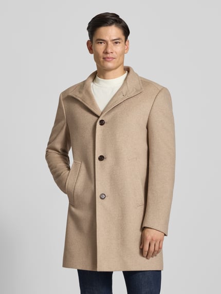 JOOP! COLLECTION Regular Fit Mantel aus Woll-Mix Modell 'MARAN' Beige 4