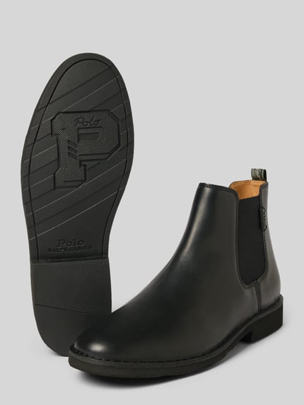 Polo Ralph Lauren Chelsea Boots aus Rindsleder mit Logo-Detail Black 4