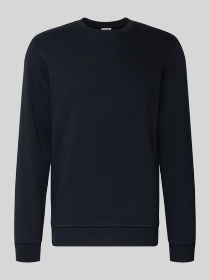 Produktfoto, unifarbenes Regular Fit Sweatshirt aus Baumwoll-Mix Modell 'CERES' von Only & Sons, rundhals, langarm, gerippte Abschlüsse.