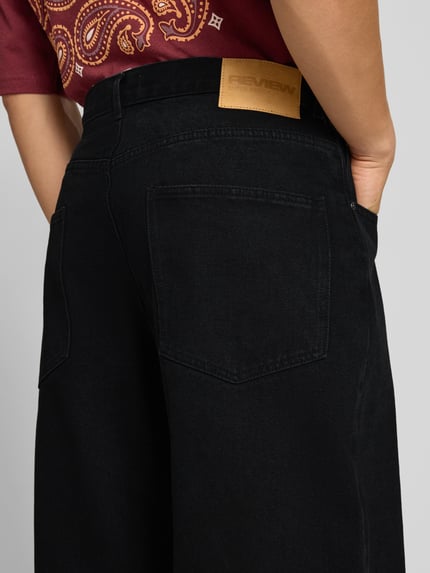 REVIEW Jeansy o kroju super baggy fit z dodatkiem wiskozy Czarny 3