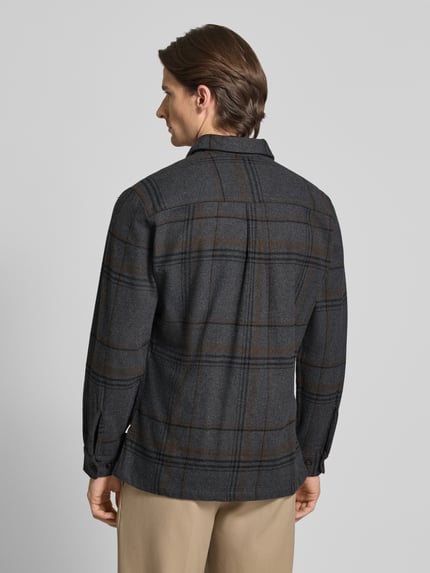 JACK & JONES Premium Freizeithemd mit Knopfleiste Modell 'RAYLE' Anthrazit 5