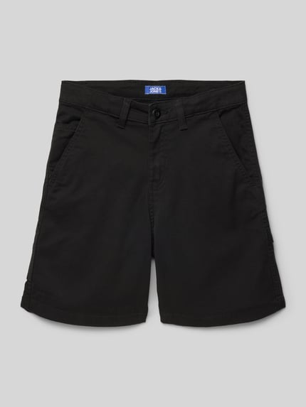 JACK & JONES Bermuda met steekzakken, model 'TONY' Zwart - 1