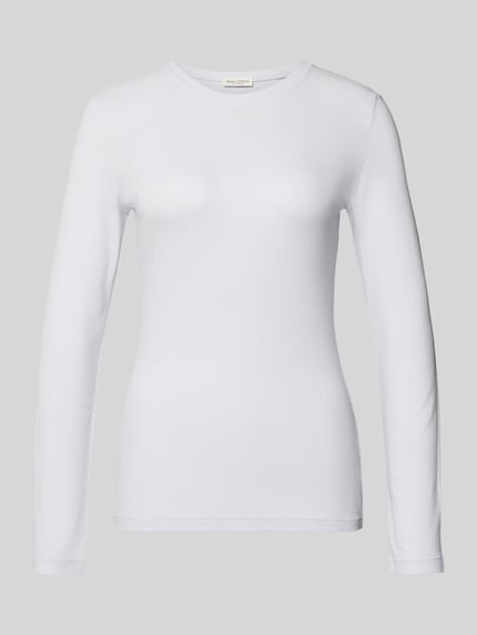 Slim Fit Langarmshirt aus Lyocell-Mix Shop The Look MANNEQUINE
