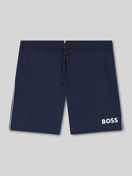 BOSS Badeshorts mit Kontrast-Logo Modell 'STARFISH' Marine 1