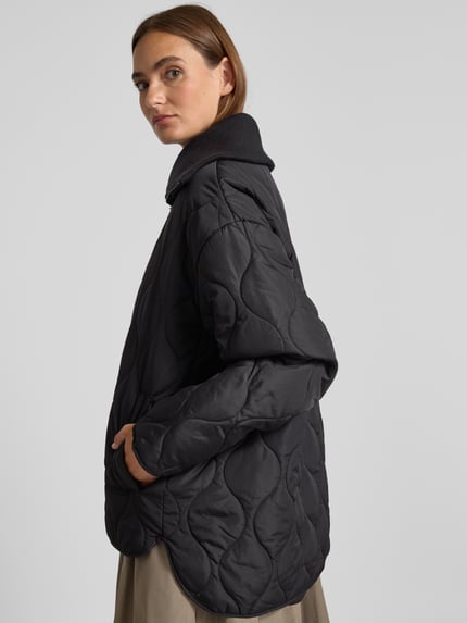 WITHBLACK Steppjacke mit Strukturmuster Black 3