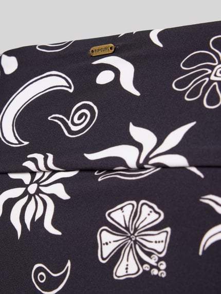Rip Curl Bikinibroekje met bloemenmotief, model 'HOLIDAY GOOD' Zwart - 2