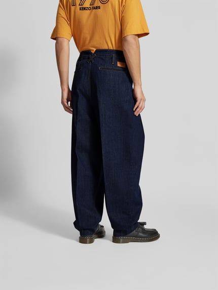 Kenzo Jeansy z kieszenią z tyłu Granatowy 5