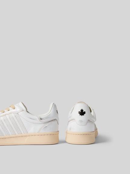 Dsquared2 Sneakersy ze skóry naturalnej Biały 3