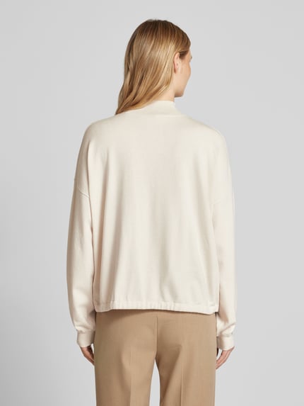 Street One Bluza z prążkowanymi wykończeniami Złamany biały 5